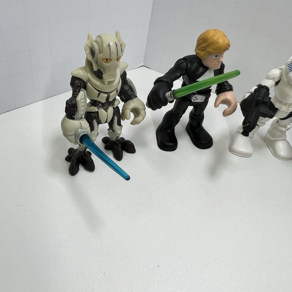 Star Wars Galactic Heroes Figure Lot Darth Vader‎ Luke Rey Stormtrooper Grievous - Picture 4 of 13